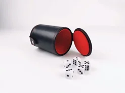 Dice Cup With Lid Including 5 Dice Pieces