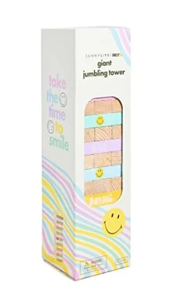 Sunnylife Women's Giant Jumbling Tower Smiley, Smiley, One Size