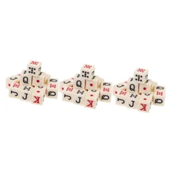 Alasum Liars Poker 45 Pcs Poker Dice Liars Dice Portable Dice And Chips Set Liars Dice Prop Birthday Party Games Acrylic Chipset Dice Game Alphabet Toys