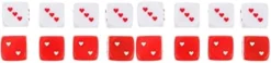 Gadpiparty Kids Toys 24pcs Hearts Carnival White Unique Acrylic Table Wedding Playing Chic Games Club Classroom Teaching Game And Dices Funny Lovely Novel Heart Casino Favors Party Toys RPG Dice -Classic Board Game Shop 31wtkFWd UL. AC