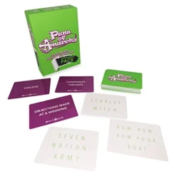 Puns Of Anarchy Expansion Pack - The Outrageous Pun-Making Game - Nothing Is Safe From Becoming Hilarious Wordplay For Creative People -Classic Board Game Shop 410grGkpEQL