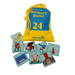 Upbounders- Musical Crossroads - Memory Matching Game For Toddlers - 24 Playing Card Pairs - Sweet Music Game Kids - Piano Singing - Ages 3+ -Classic Board Game Shop 413d81sllTL