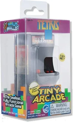 Tiny Arcade Tetris, Multicolor, 3.75 Inch -Classic Board Game Shop 414VPLo9JUL