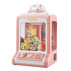 ADLOF Mini Claw Machine With Music And Lighting, Electronic Arcade-Style Game, Ideal For Use With Small Toys/Candy, Best Gift & Party Game For Kids (Color : 10 Dolls)