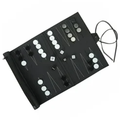 Operitacx 2 Sets Travel Backgammon Children Chess Toys Travel Games Backgammon Board Game Set Black Pu Leather Checkerboard Backgammon Sets For Kids Table Board Toys Small Table Chess Toys -Classic Board Game Shop 4174QCM3gaL