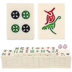 BESPORTBLE Lounge Set Lounge Set Lounge Set Lounge Set Professional Chinese Mahjong Game Set For Chinese Style Game Play Travel Portable 1 Set Mahjong Sets Mahjong Sets Mini Toys Mini Toys