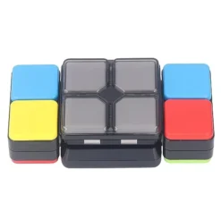 TOPINCN Smart Speed Puzzle Toy Electronic Novelty Puzzle Game Flashing Lights Music Magic Game Handheld Relieving Stress For Children (Battery Not Included)
