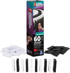 Spin Master Games H5 Domino Creations, 180-Piece Dominoes By Lily Hevesh Colorful 3-Pack Bundle Of 60-Piece Packs, Family Game For Adults And Kids Ages 5 And Up -Classic Board Game Shop 418hBfASeYL. AC