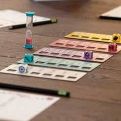 Synapses Games: Match 5, Word Matching Game, FIND Links, Create Connections - 3 Minutes To Create Links For 10 Different Dice Combinations, Interactive Family Fun, Easy Rules, Up To 2-8 Players -Classic Board Game Shop 418v9q5k5JL