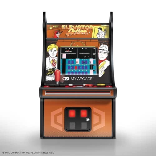 My Arcade Micro Player Mini Arcade Machine: Elevator Action Video Game, Fully Playable, 6.75 Inch Collectible, Color Display, Speaker, Volume Buttons, Headphone Jack, Battery Or Micro USB Powered 6 My Arcade Micro Player Mini Arcade Machine: Elevator Action Video Game, Fully Playable, 6.75 Inch Collectible, Color Display, Speaker, Volume Buttons, Headphone Jack, Battery Or Micro USB Powered - Image 6