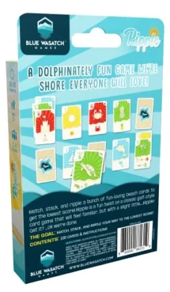 Ripple Card Game - Match, Stack, And Collect Combos On Your Beach. Easy To Learn And Fun For Kids, Teens, & Adults. -Classic Board Game Shop 41CfmjNQblL