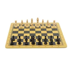 DIDI Creative Chess Luxury Wooden Travel Chess Portable Chess Game Interactive Toys For Adults And Children (30X30X0.5cm, 11.8X11.8X0.1in) Chess Gifts