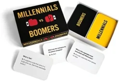 The Imagineering Company Millennials Vs Boomers | Trivia Card Game For Ages Where Smartest Generation Wins | More Than 200 Trivia Question Cards To Test Your Generational IQ (Millennials Vs Boomers) -Classic Board Game Shop 41DLNOiJfRL. AC