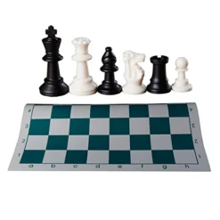 AMEROUS Chess Set 17" X 17" Roll-up Travel Chess In Carry Tube With Shoulder Strap Easy To Carry For Beginner And Kids -Classic Board Game Shop 41DVawpGdqL