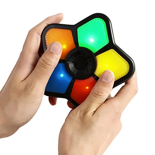 Light-Up Memory Game With Sounds - Electronic 5 Sequence Handheld Classic Brain Toy For Boys, Girls & Adults, Lightweight, Portable Gift For Kids 2 Light-Up Memory Game With Sounds - Electronic 5 Sequence Handheld Classic Brain Toy For Boys, Girls & Adults, Lightweight, Portable Gift For Kids - Image 2
