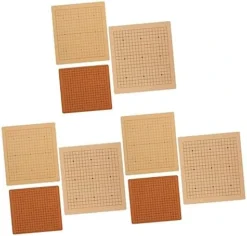 Alasum 12 Pcs Go Board Kids Travel Toys Travel Set Mini Toys For Kids Foldable Chessboards Classic Leather Travel Chess Set Go Chessboard Board Games Portable Go Board Child Dual Purpose -Classic Board Game Shop 41EHh9EJCaL. AC