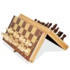 Magnetic Travel Chess Set With Folding Chess Board And Magnetic Chess Pieces Educational Toys Chess Board Game Set For Kids And Adults, 11.4"x11.4"x1"