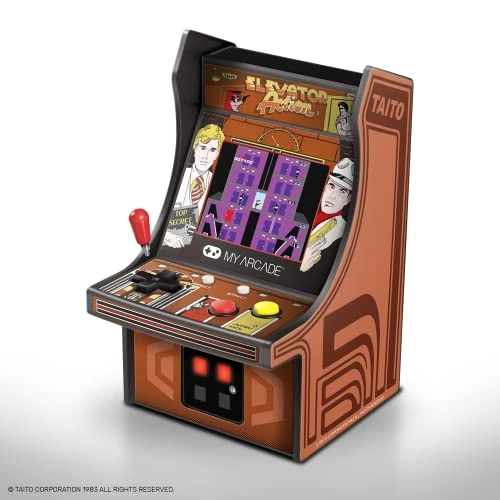 My Arcade Micro Player Mini Arcade Machine: Elevator Action Video Game, Fully Playable, 6.75 Inch Collectible, Color Display, Speaker, Volume Buttons, Headphone Jack, Battery Or Micro USB Powered 4 My Arcade Micro Player Mini Arcade Machine: Elevator Action Video Game, Fully Playable, 6.75 Inch Collectible, Color Display, Speaker, Volume Buttons, Headphone Jack, Battery Or Micro USB Powered - Image 4