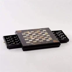 ZWJ International Chess Set Magnetic Chess Board International Chess Gold And Sier Pieces With Storage Game Toy Set For Travel Outdoor Indoor Kids Adult Children -Classic Board Game Shop 41Fi5l6NspL