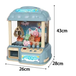 Fancyes Claw Machine Arcade Game With 20 Capsule, Arcade Candy Capsule Claw Game Prizes Toy, Blue 40 Dolls -Classic Board Game Shop 41FyNeZMvKL