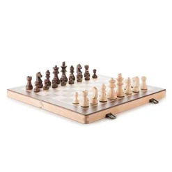 Children's Wooden Chess Adult Portable Chess Game Travel Chess Set Puzzle Interactive Toy Friends Holiday Best Gifts Board Games