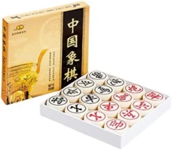 Alasum Travel Chess Game Xiangqi Travel Game Travel Toys Desktop Toys Wooden Chess Board Portable Chess 3D Funny Chess High-end Chinese Chess Educational Toy Checkerboard Fold Beige 3D -Classic Board Game Shop 41HTqPlLftL. AC