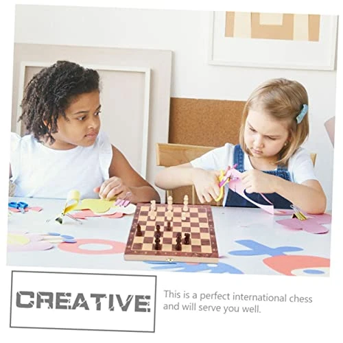 TOYANDONA 1 Set Magnetic Chess Kids Travel Toys Travel Set Toy For Kids Folding Chess Household Magnetic Chess Kids Accessory Parent-Child Wooden Training Set Wood Kids Wooden Toys 2 TOYANDONA 1 Set Magnetic Chess Kids Travel Toys Travel Set Toy For Kids Folding Chess Household Magnetic Chess Kids Accessory Parent-Child Wooden Training Set Wood Kids Wooden Toys - Image 2