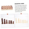 TOYANDONA 1 Set Magnetic Chess Kids Travel Toys Travel Set Toy For Kids Folding Chess Household Magnetic Chess Kids Accessory Parent-Child Wooden Training Set Wood Kids Wooden Toys