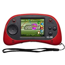 EASEGMER 16 Bit Kids Handheld Games Built-in 220 HD Video Games, 2.5 Inch Portable Game Player With Headphones - Best Travel Electronic Toys Gifts For Toddlers Age 3-10 Years Old Children (Red) -Classic Board Game Shop 41MShLv4U8L