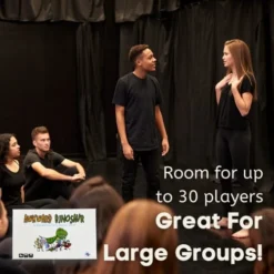 GENERIC Awkward Dinosaur Side-Splitting Party Improv Card Game For Family Night, Drama Classroom, Group Dates By Tri-Pop Games -Classic Board Game Shop 41NDOAGJwyL