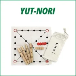 I-Scream Korean Traditional Game Set - 6 Games/Activities With Storage Box, Includes Korean Board Game-Yutnori(윷놀이), Gonggi(공기), Tuho(투호), Jaegi제기), Biseokchigi(비석치기), Cat's Cradle(실뜨기놀이) -Classic Board Game Shop 41NO3ku8a6L