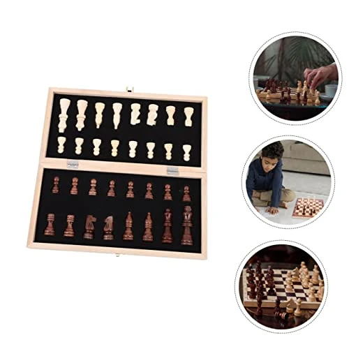 TOYANDONA 1 Set Magnetic Chess Kids Travel Toys Travel Set Toy For Kids Folding Chess Household Magnetic Chess Kids Accessory Parent-Child Wooden Training Set Wood Kids Wooden Toys 3 TOYANDONA 1 Set Magnetic Chess Kids Travel Toys Travel Set Toy For Kids Folding Chess Household Magnetic Chess Kids Accessory Parent-Child Wooden Training Set Wood Kids Wooden Toys - Image 3