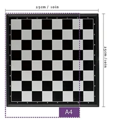 DYNN International Chess Chess Set Education Study Toys，Magnetic Travel Chess Board Pieces Foldable & Portable For Adults And Kid Games Set Perfect Partner (Color : A, Size : Medium25cm) -Classic Board Game Shop 41QbuzDKBJL