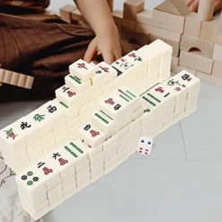 BESPORTBLE Lounge Set Lounge Set Lounge Set Lounge Set Professional Chinese Mahjong Game Set For Chinese Style Game Play Travel Portable 1 Set Mahjong Sets Mahjong Sets Mini Toys Mini Toys -Classic Board Game Shop 41ShkdEIcUL