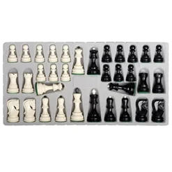 DIANDIAN Folding Chess Set 19" Plastic Chessboard Set Counterweight Pieces With Storage Slots Travel Chess Educational Toys For Beginner (Size : 48cm/19in) -Classic Board Game Shop 41TIuF3fEgL