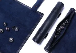 Dice Mat With Storage, 2 In 1 PVC Leather Dice Rolling Tray, Portable DND Dice Game Accessory, Brown -Classic Board Game Shop 41TYHZkVRJL. AC