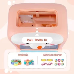 Claw Machine For Kids Toys For Girls Arcade Claw Game Machine With Mini Plush Toys Adjustable Sounds And Music Party Birthday Toys Gifts For Girls(Pink) -Classic Board Game Shop 41YMKS5j8DL