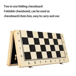 HJHJ Chess Game Solid Wood Magnetic Travel Chess Set With Folding Chess Board Educational Toys For Kids And Adults Chess Gifts (Size : Large) -Classic Board Game Shop 41aZs1pSjRL