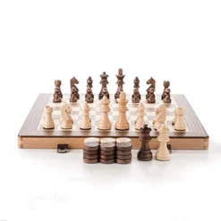 Children's Wooden Chess Adult Portable Chess Game Travel Chess Set Puzzle Interactive Toy Friends Holiday Best Gifts Board Games -Classic Board Game Shop 41bAPdSJLIL