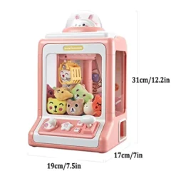 ADLOF Mini Claw Machine With Music And Lighting, Electronic Arcade-Style Game, Ideal For Use With Small Toys/Candy, Best Gift & Party Game For Kids (Color : 10 Dolls) -Classic Board Game Shop 41btdr6edRL