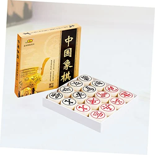 CLISPEED 2pcs Travel Toy Wooden Toys Travel Chess Board Xiangqi Chinese Chess Wooden Board Game Travel Toys Early Learning Game 3D Funny Chess High-end Chinese Chess Checkerboard Bamboo Set 2 CLISPEED 2pcs Travel Toy Wooden Toys Travel Chess Board Xiangqi Chinese Chess Wooden Board Game Travel Toys Early Learning Game 3D Funny Chess High-end Chinese Chess Checkerboard Bamboo Set - Image 2