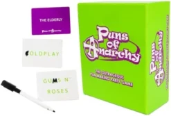 Puns Of Anarchy Expansion Pack - The Outrageous Pun-Making Game - Nothing Is Safe From Becoming Hilarious Wordplay For Creative People -Classic Board Game Shop 41crAPkGYDL. AC