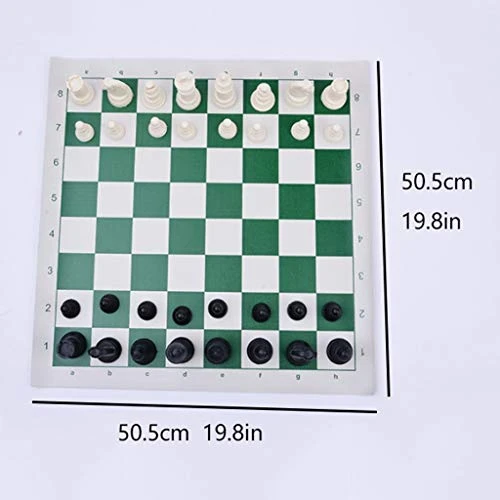 Shengsheng Plastic Leather Chess Portable Outdoor Chess Game Set Children And Youth Educational Toy Gift (50.5x50.5cm, 19.8x19.8in) 2 Shengsheng Plastic Leather Chess Portable Outdoor Chess Game Set Children And Youth Educational Toy Gift (50.5x50.5cm, 19.8x19.8in) - Image 2