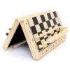 FINE MEN WYX-Chess, 1set 4 Queens Wooden Magnetic Chess Exquisite Chess Set Travel Chess Game Wooden Chessman Foldable Chessboard As Gift Toy I10 ( Color : Size (34x34cm) )