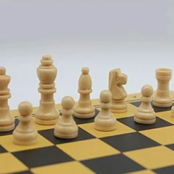 DIDI Creative Chess Luxury Wooden Travel Chess Portable Chess Game Interactive Toys For Adults And Children (30X30X0.5cm, 11.8X11.8X0.1in) Chess Gifts -Classic Board Game Shop 41eF0MQIkzL