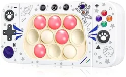 Pop Toys For Kids Adults, Electronic Fidget Light-up Sensory Games Travel Handheld Game Bubble Birthday Gifts For Age 8 9 10-12-18 Year Old Girl Boys (Blue) -Classic Board Game Shop 41gBzzaWuPL. AC