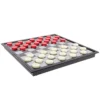 NUOBESTY Magnetic Chinese Checkers Checkers Board Game Travel Magnetic Chess Dominoes Backgammon Interactive Intelligence Trainer Game For Kids Children Checkers Game Adults