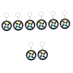 Ibasenice 8 Pcs Pocket Maze Memory Plaything Teaser Hand Challenge Kids Educational Flashing Keychains Games Black Toy Training Concentration Birthday And LED Cube Sound For Toys Teens