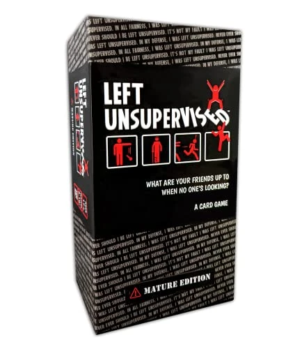 Left Unsupervised: Mature Edition - A New Twisted Card Game That Makes It Personal! Perfect Christmas, Birthday, Bachelorette Party Gift Or Card Games 1 Left Unsupervised: Mature Edition - A New Twisted Card Game That Makes It Personal! Perfect Christmas, Birthday, Bachelorette Party Gift Or Card Games