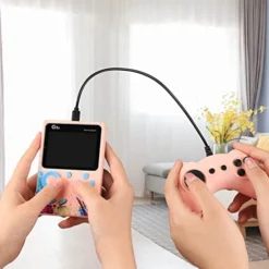 GENERIC Handheld Game Machine ,3-inch Large Screen 500 In One Handheld Computer Nostalgic Classic Children's Puzzle Toy Game Machine Big Screen,Gifts For Chrismas (Pink) -Classic Board Game Shop 41hcGellpZL